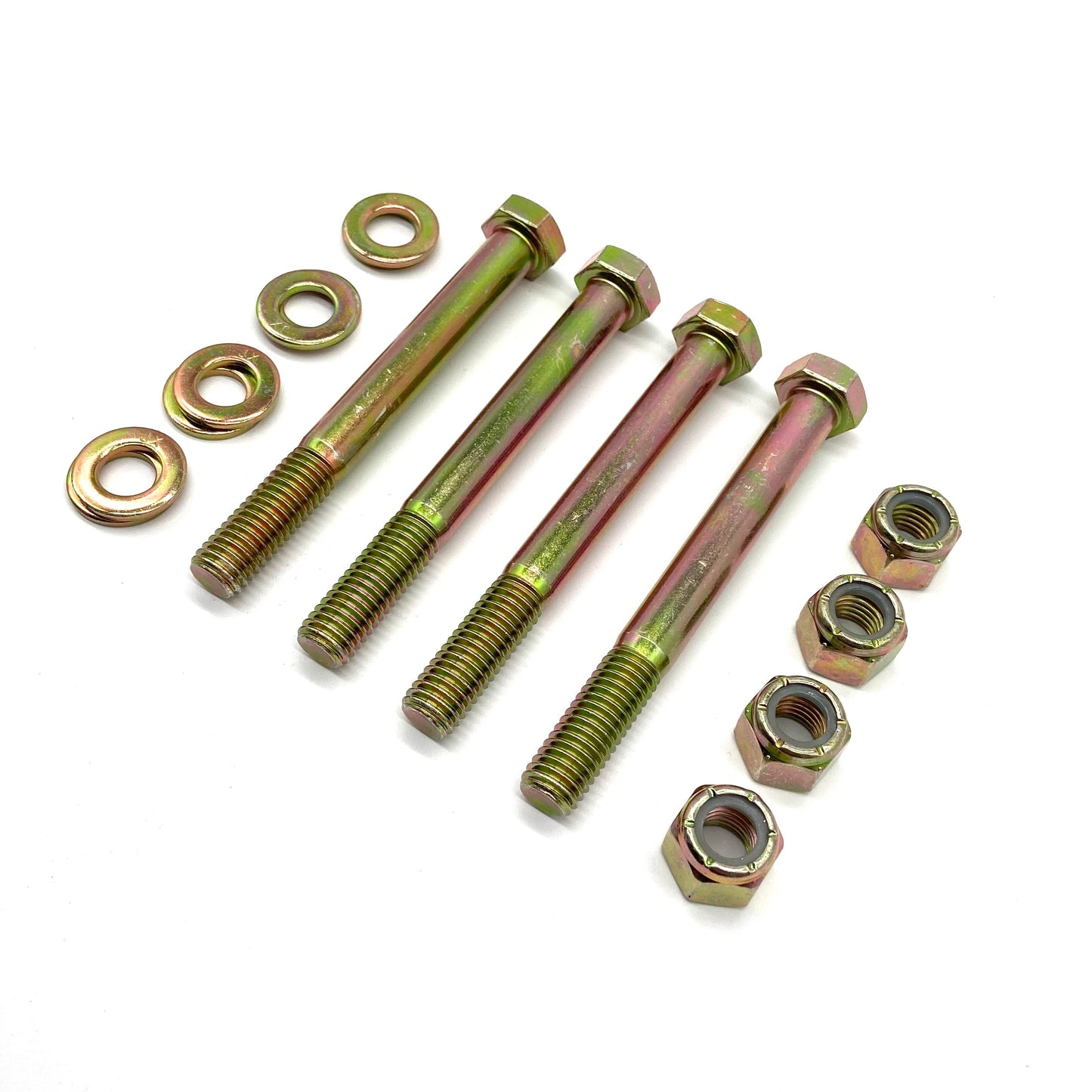 Jeep Wrangler YJ 87-95 Leaf Spring Shackle Bolts GRADE 8 Yellow Zinc (4)