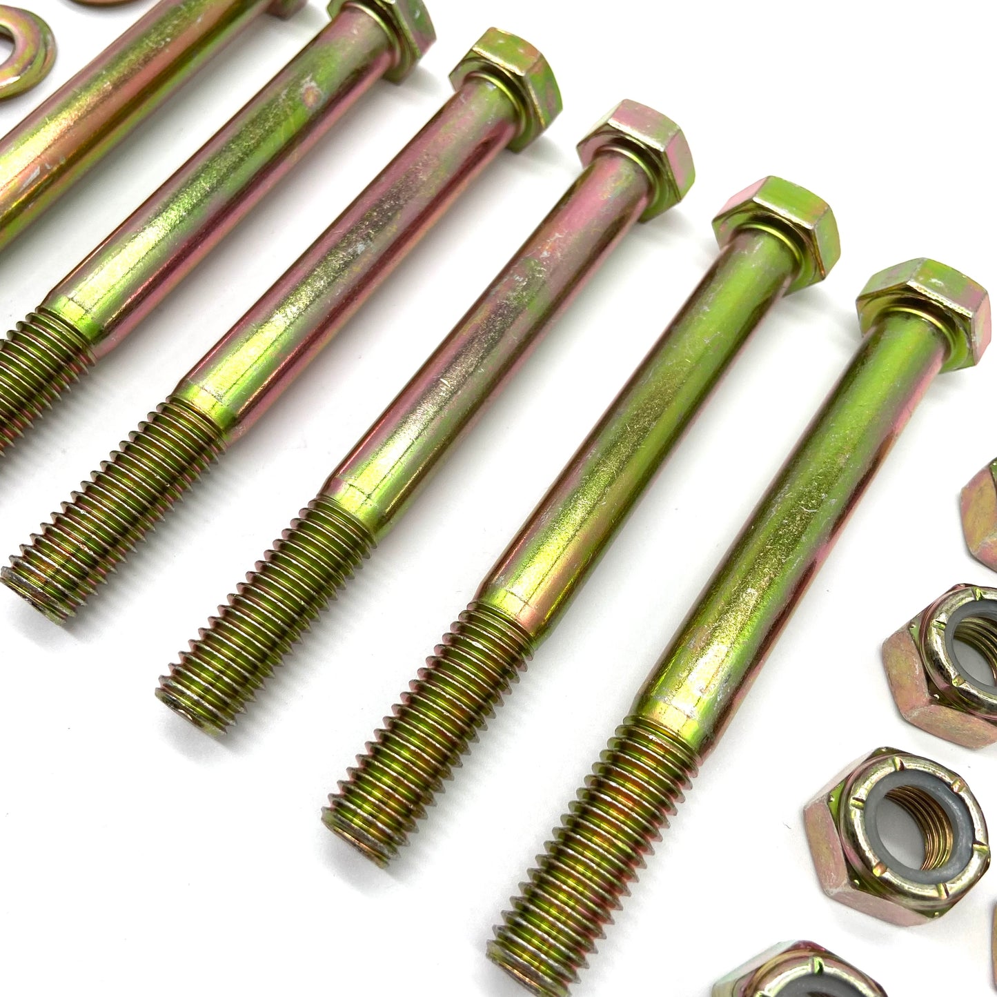 Jeep Wrangler YJ 87-95 Leaf Spring Shackle Bolts GRADE 8 Yellow Zinc (6)