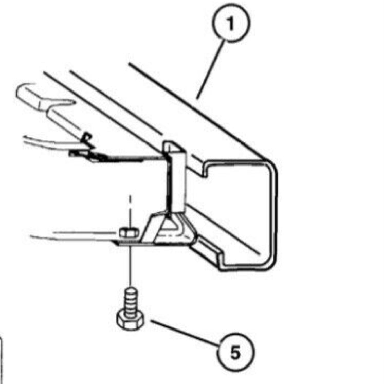 Jeep Wrangler YJ 87-95 Vertical Rear Bumper to Frame Bolts GRADE 8