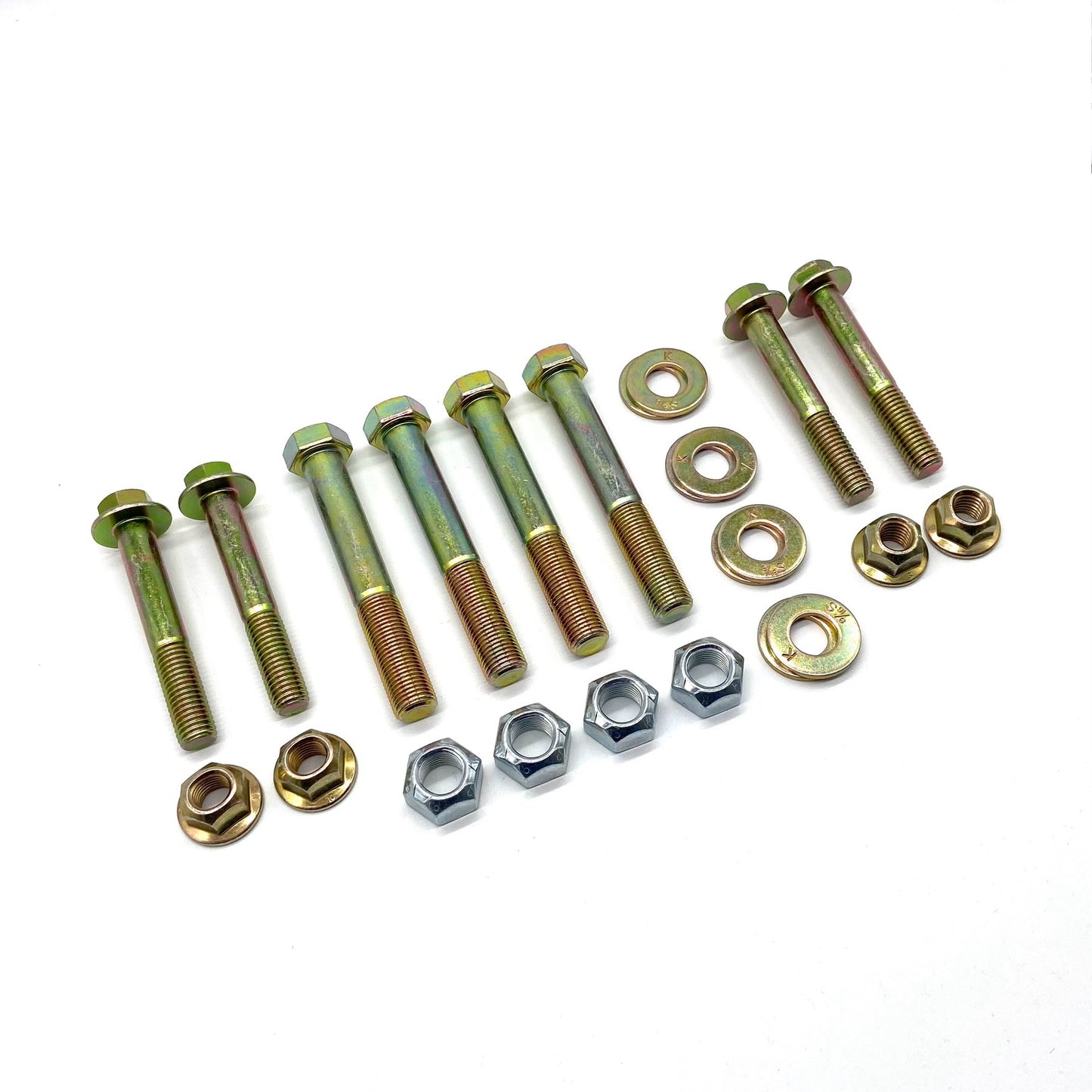 Jeep Wrangler JK JKU 07-18 Front Control Arm Bolts UPGRADE KIT 9/16" LOWERS