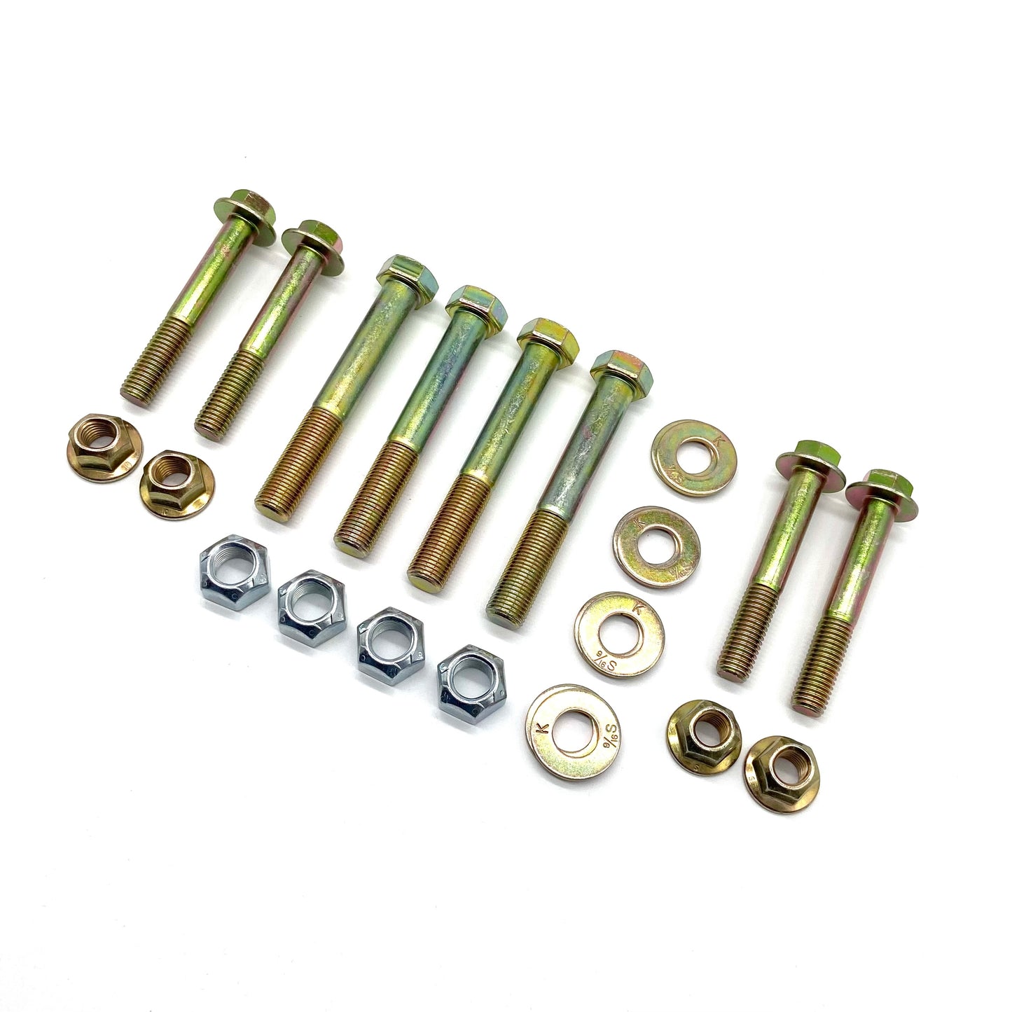 Jeep Wrangler JK JKU 07-18 Front Control Arm Bolts UPGRADE KIT 9/16" LOWERS