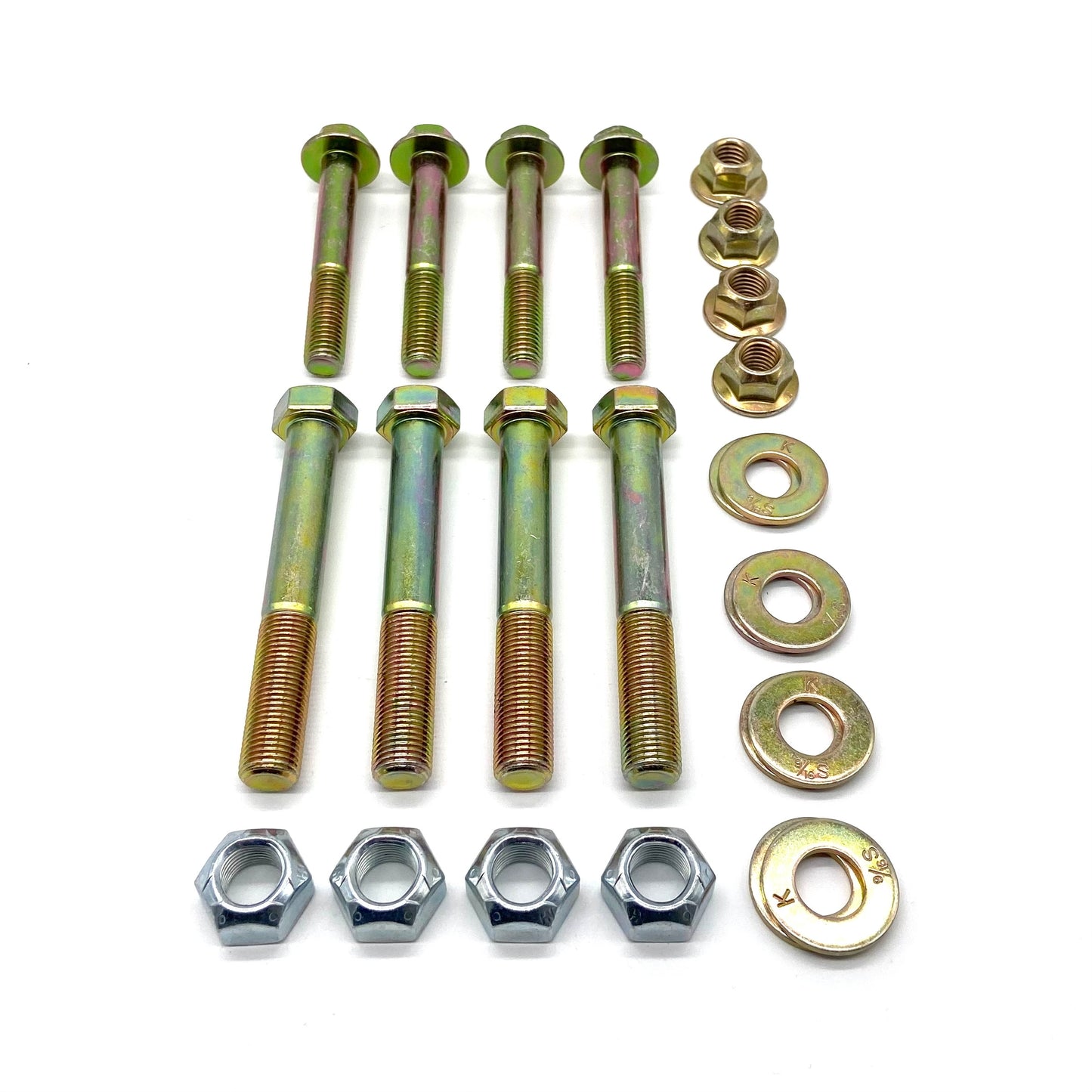Jeep Wrangler JK JKU 07-18 Front Control Arm Bolts UPGRADE KIT 9/16" LOWERS