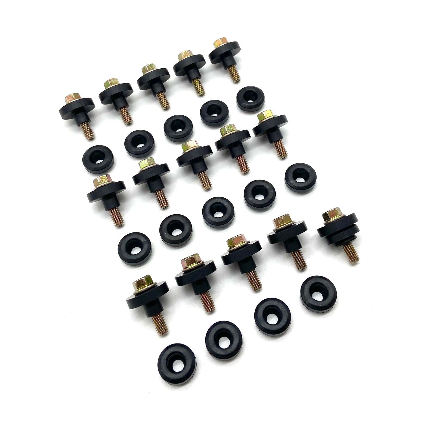 Jeep Grand Cherokee ZJ WJ 96-04 4.0L Valve Cover Torque Limiters + Bolts + Grommets (Yellow Zinc)