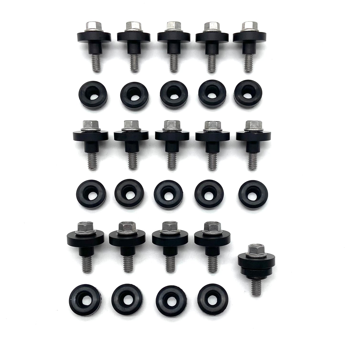 Jeep Grand Cherokee ZJ WJ 96-04 4.0L Valve Cover Torque Limiters + Bolts + Grommets (Stainless)