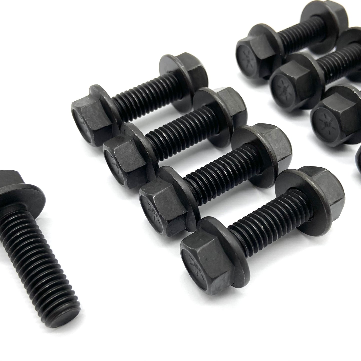 Jeep Wrangler YJ 87-95 Rear Bumper Mounting Bolts GRADE 8 Hardware BLACK.
