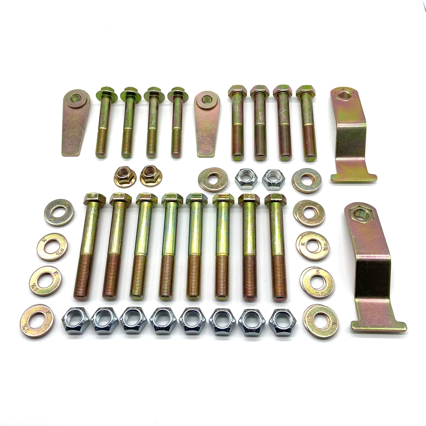 Jeep Wrangler JK 07-18 Control Arm Bolts COMPLETE UPGRADE KIT 9/16" Grade 8