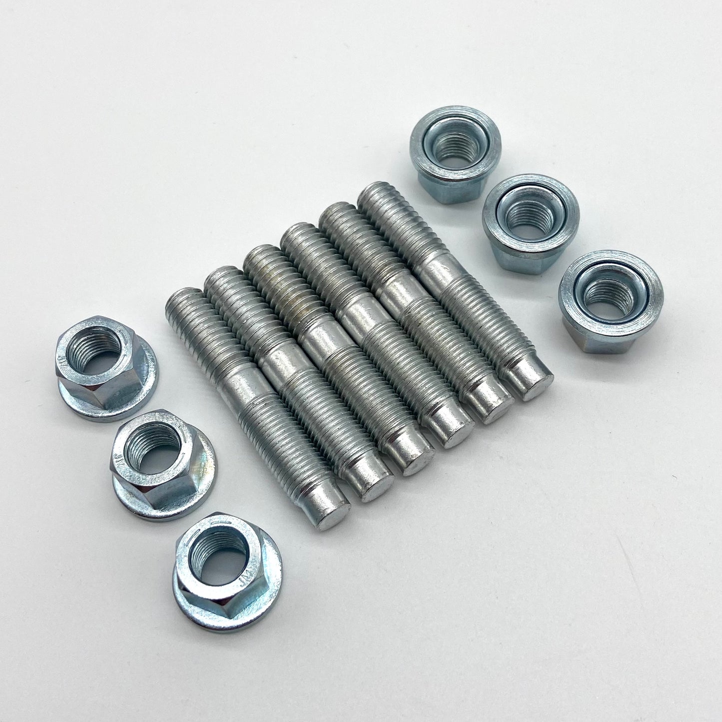 Jeep Wrangler YJ TJ JK 87-18 NP231 NP241 Transfer Case Studs and Nuts GRADE 8 Zinc (6) XJ MJ ZJ WJ KJ KK CJ SJ Ram