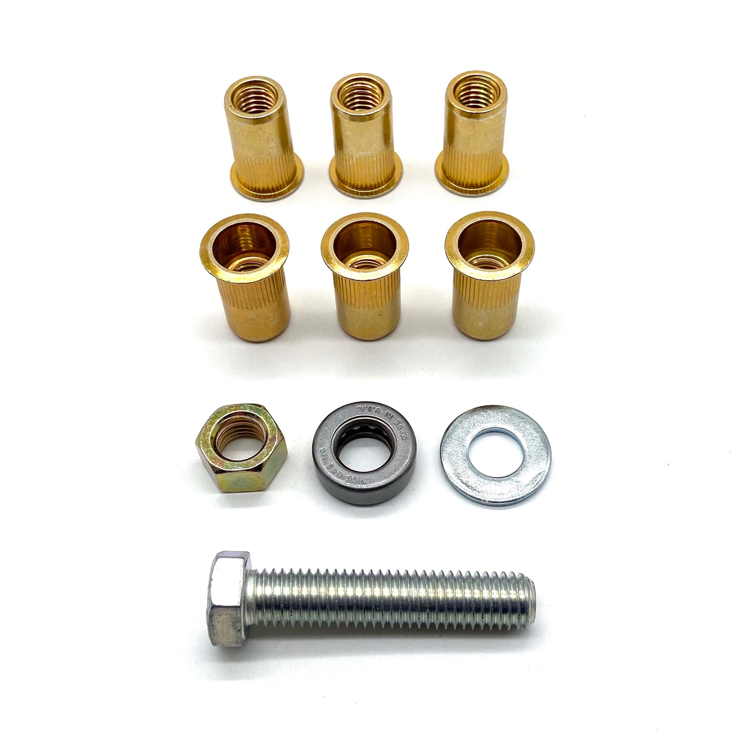 Jeep Wrangler YJ TJ 87-02 Skid Plate Nutserts Rivnuts Set of 6 with Tool