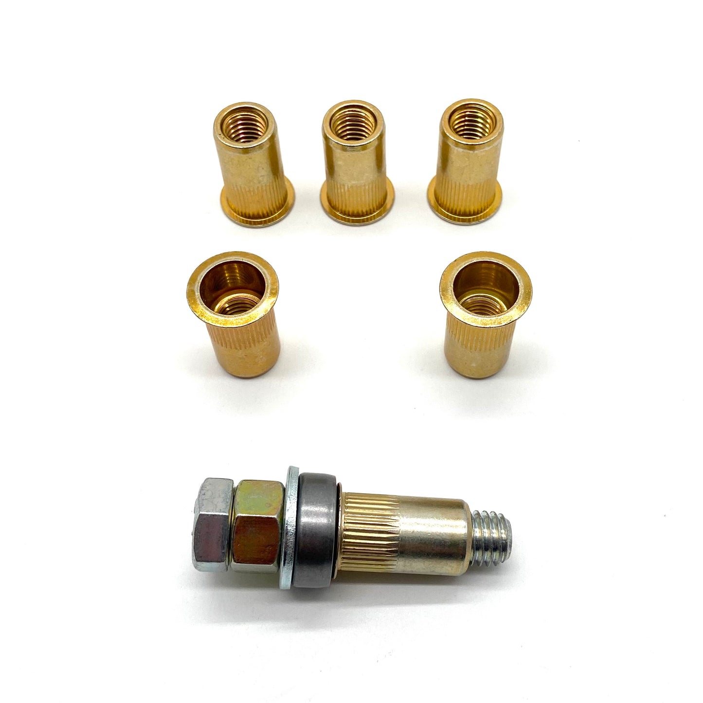 Jeep Wrangler YJ TJ 87-02 Skid Plate Nutserts Rivnuts Set of 6 with Tool