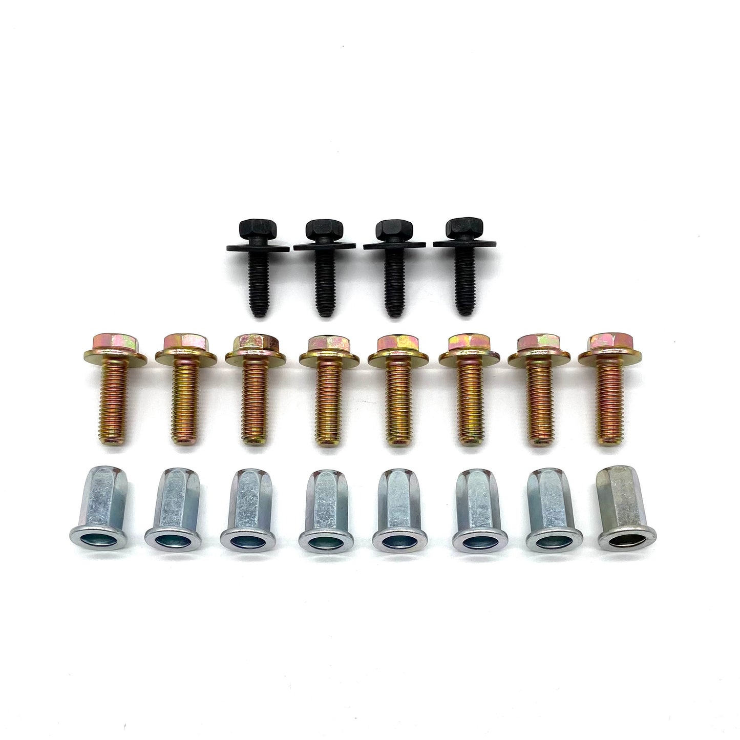 Jeep Wrangler JL Plastic Front Bumper Steel Skid Plate Bolts Nutserts Rivet Nuts Gladiator JT (with tool)