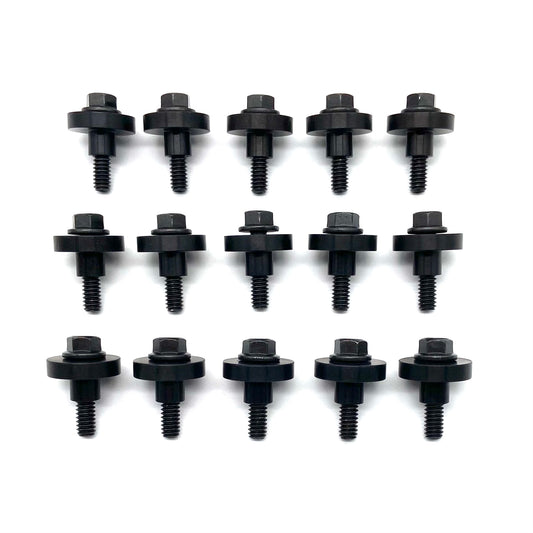 4.0L Valve Cover Torque Limiter Sleeves + Bolts for Jeep Wrangler TJ Cherokee XJ Grand Cherokee ZJ WJ (Black)