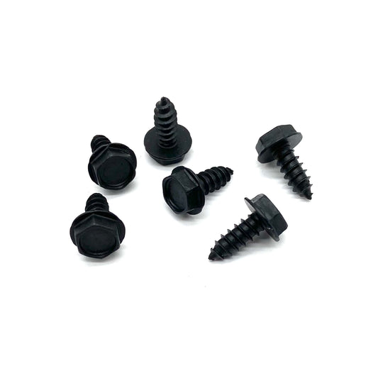 Jeep CJ Wrangler YJ 78-95 Fuel Filler Neck to Bezel Screws Bolts CJ5 CJ7 CJ8 (Black)