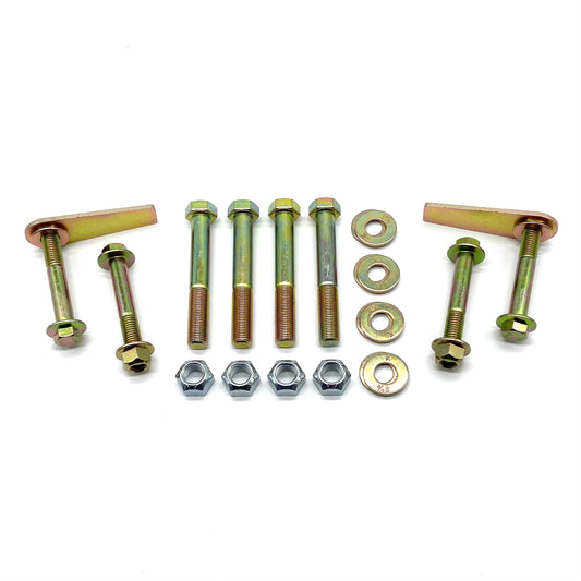 Jeep Wrangler JK JKU 07-18 Front Control Arm Bolts UPGRADE KIT 9/16" LOWERS with Flag Nuts.