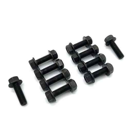Jeep Wrangler YJ 87-95 Rear Bumper Mounting Bolts GRADE 8 Hardware BLACK.
