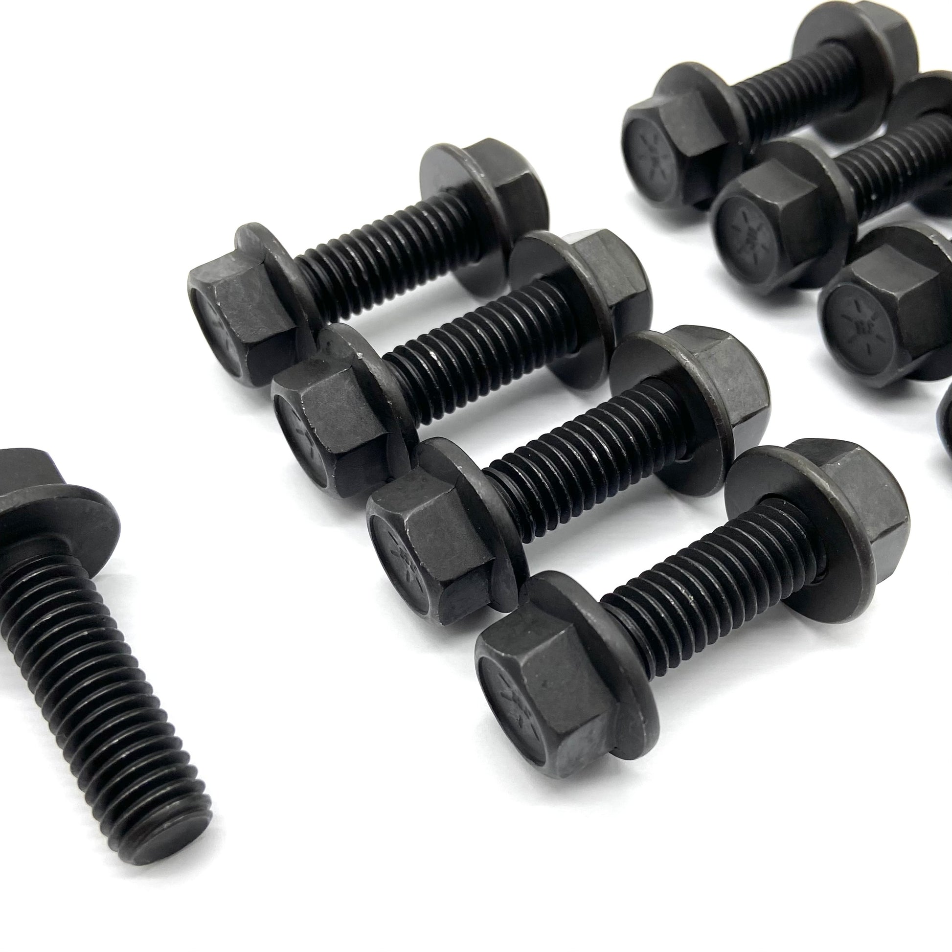 Jeep Wrangler YJ 87-95 Rear Bumper Mounting Bolts GRADE 8 Hardware BLACK.