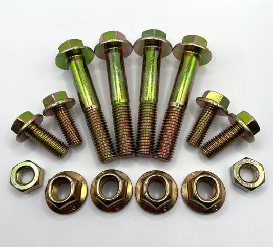 Jeep Wrangler JK 07-18 Shock Bolts Complete Kit Front and Rear 10.9 Yellow Zinc