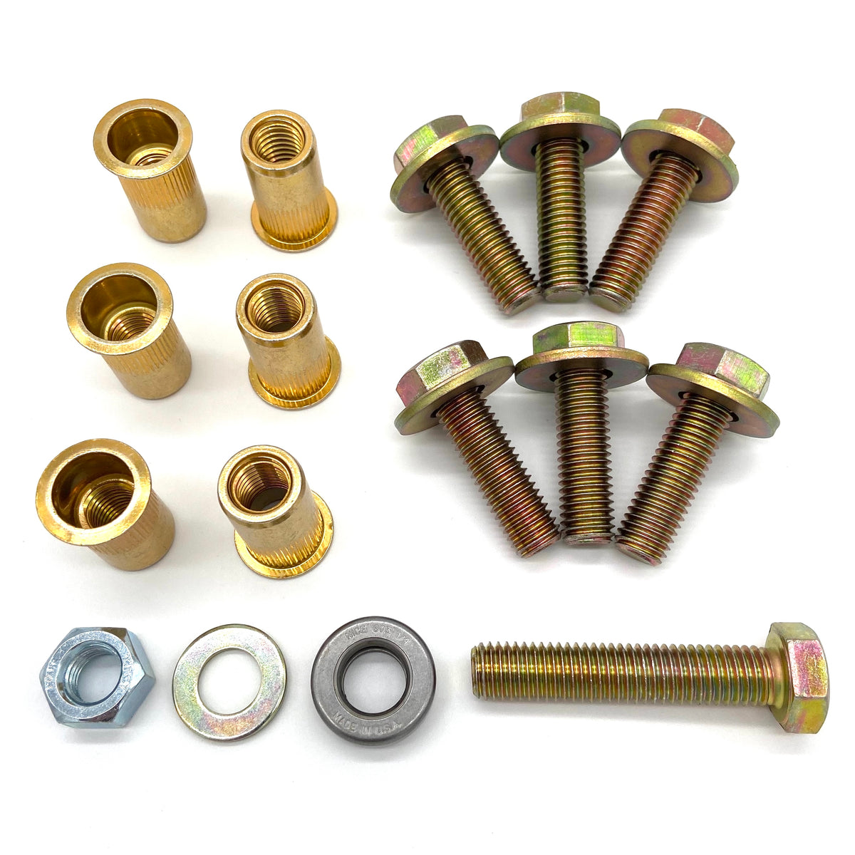 Off Stand Rivnuts Jeep Wrangler TJ 03-06 Skid Plate Bolts Nutserts Rivnuts Set with Tool ...