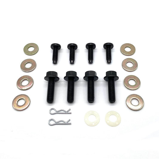 Jeep CJ Wrangler YJ 76-95 Rear Seat Bracket Bolts Pins Fold and Tumble