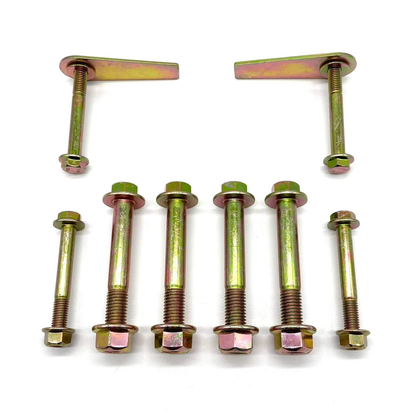 Jeep Wrangler TJ 97-06 Rear Control Arm Bolts 10.9 Upper Lower w/ Flag Nuts