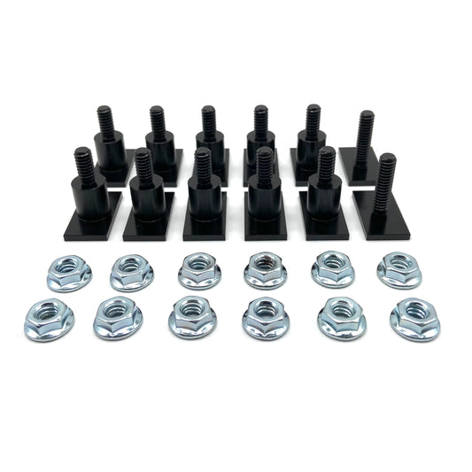 Jeep CJ Rocker Trim Molding T Bolts CJ5 CJ7 CJ8 Scrambler T-Bolts TBolts (12)
