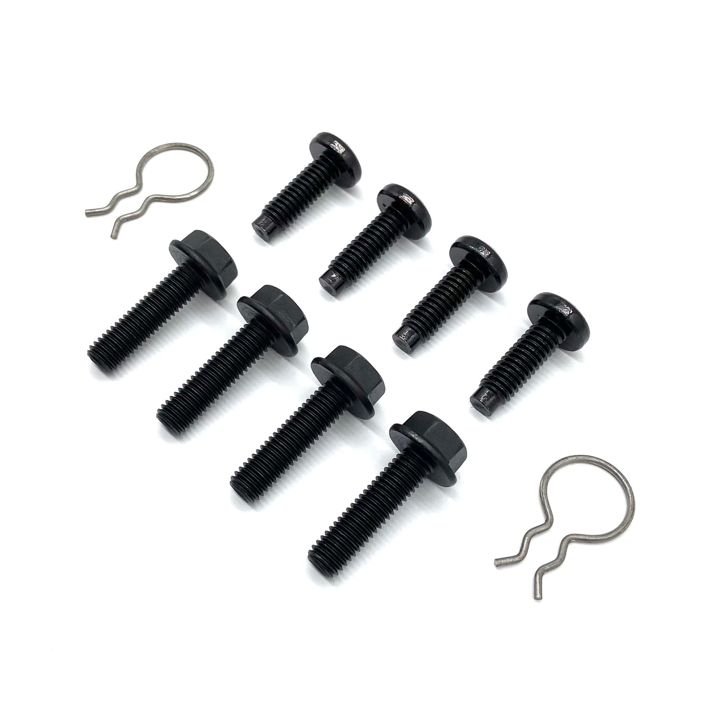 Jeep Wrangler TJ 97-02 Rear Seat Mounting Bracket Bolts & Clips 10.9 GRADE 8
