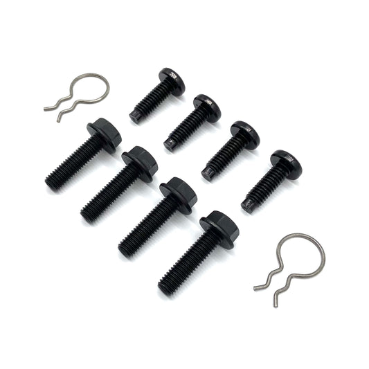 Jeep Wrangler TJ 97-02 Rear Seat Mounting Bracket Bolts & Clips 10.9 GRADE 8