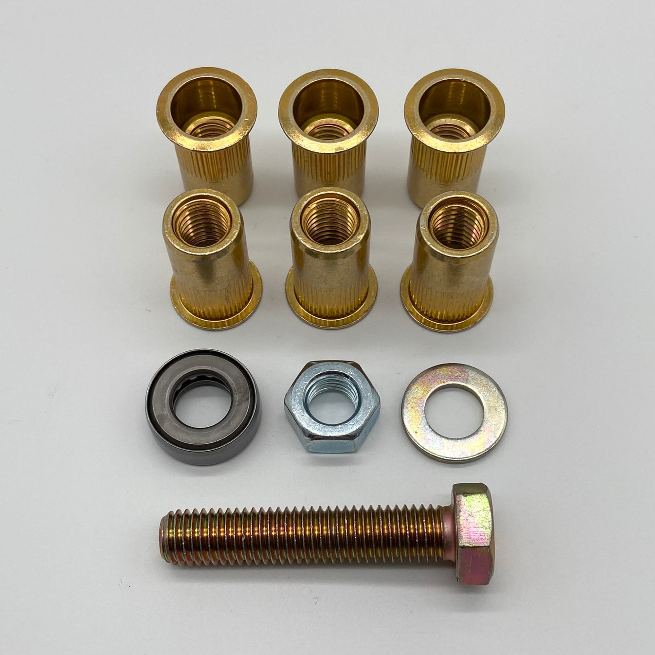 Jeep Wrangler TJ 0306 Skid Plate Nutserts Rivnuts Set of 6 with Tool