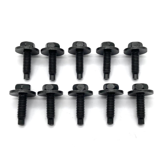 Jeep CJ 55-86 Hood Hinge Bolts (10) J4004455 CJ5 CJ6 CJ7 Scrambler BLACK