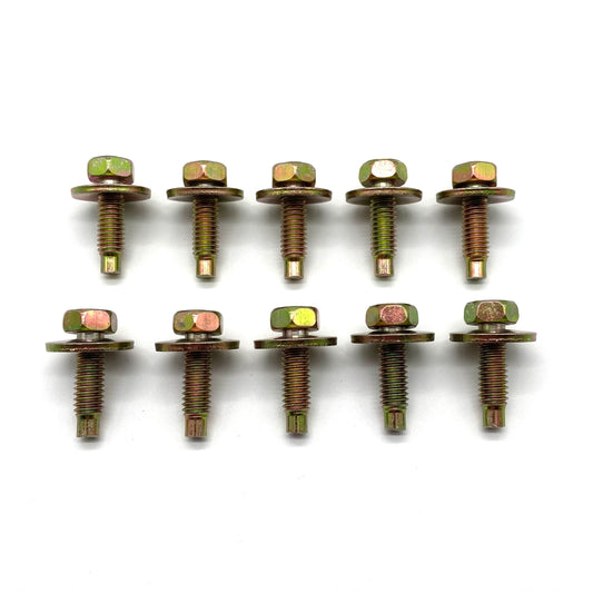 Jeep CJ 55-86 Hood Hinge Bolts (10) J4004455 CJ5 CJ6 CJ7 Scrambler YELLOW