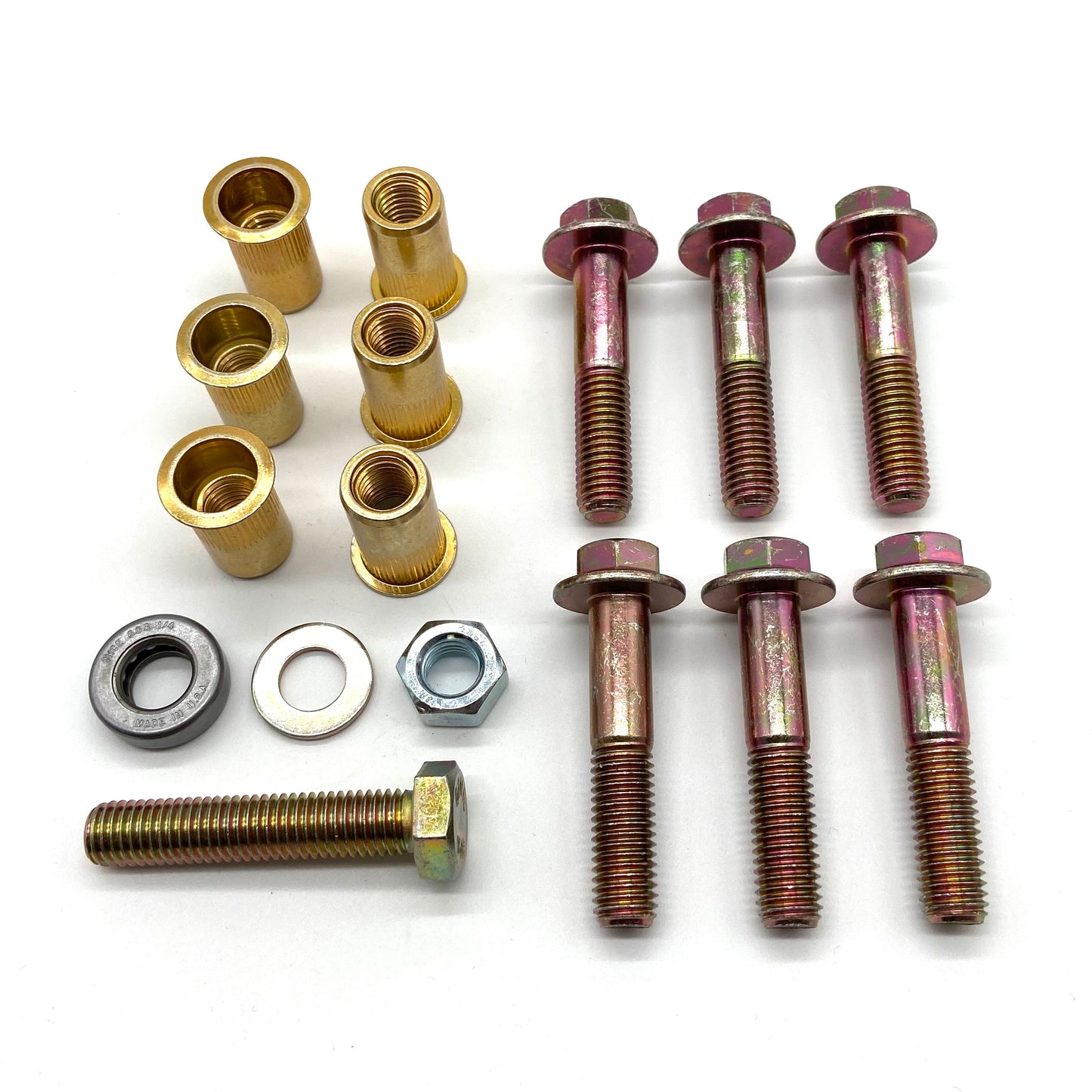 Jeep Wrangler TJ 03-06 1" Longer Skid Plate Bolts and Nutserts Set with Tool