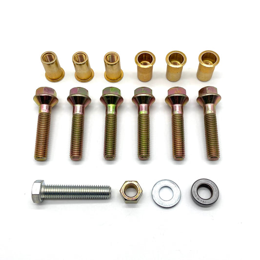 Jeep Wrangler YJ TJ 87-02 1" Longer Skid Plate Bolts and Nutserts with Tool