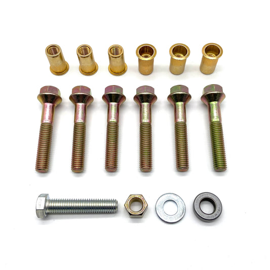Jeep Wrangler YJ TJ 87-02 1.5" Longer Skid Plate Bolts and Nutserts with Tool