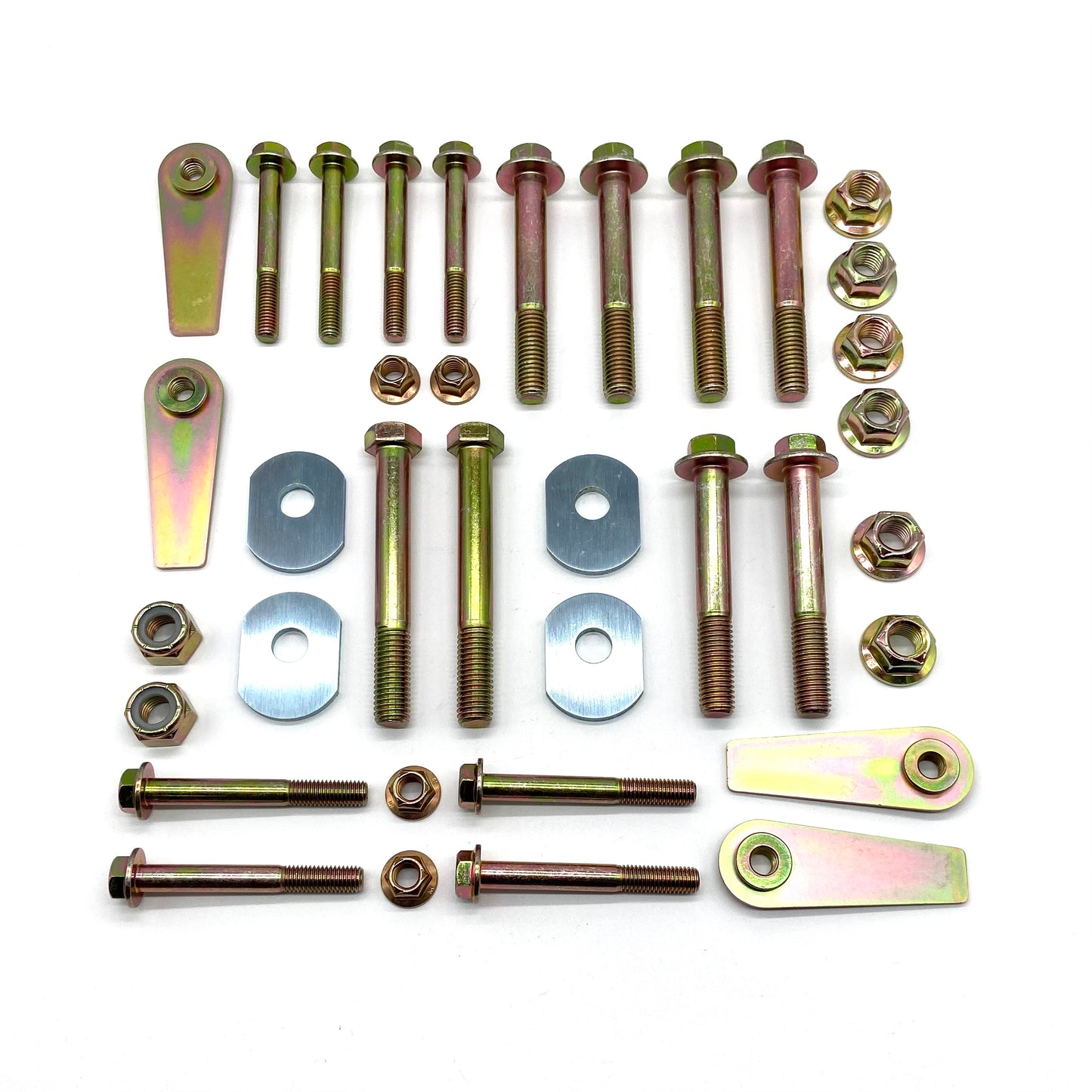 Jeep Wrangler TJ 97-06 Control Arm Bolts w/ Cam Bolt Filler & Flag Nuts