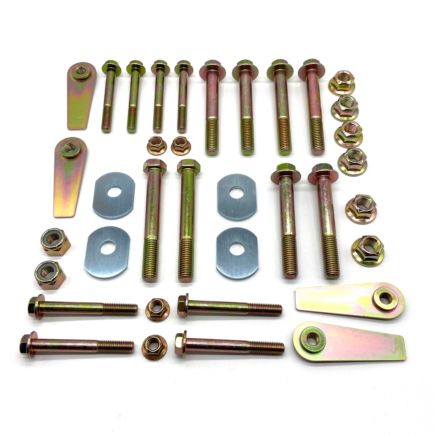 Jeep Wrangler TJ 97-06 Control Arm Bolts w/ Cam Bolt Filler & Flag Nuts